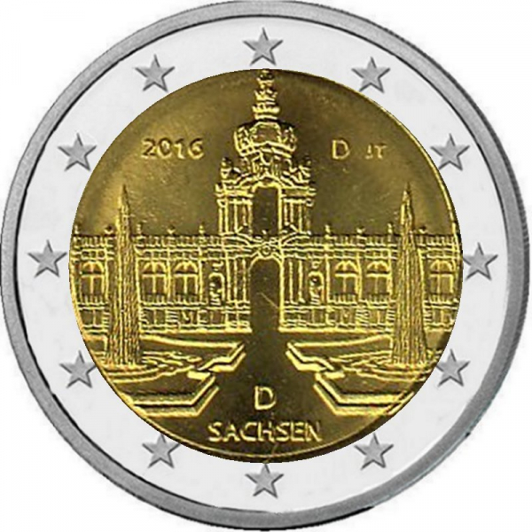 2 € Deutschland - 2016 - D - Dresdner Zwinger