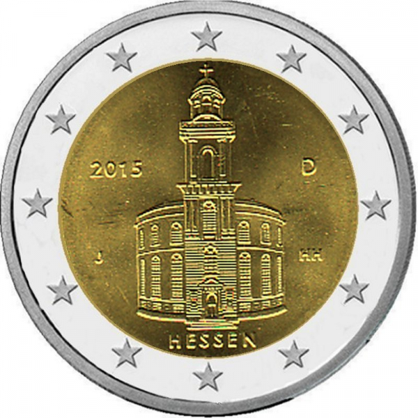 2 € Deutschland - 2015 - J -  Frankfurter Pauluskirche
