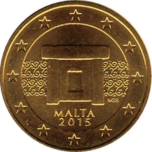 Malta - 2015 - 2 Cent Kursmünze aus KMS