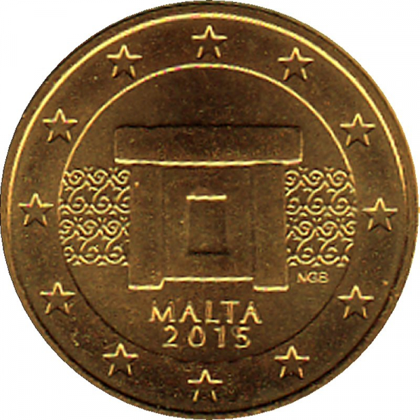 Malta - 2015 - 5 Cent Kursmünze aus KMS
