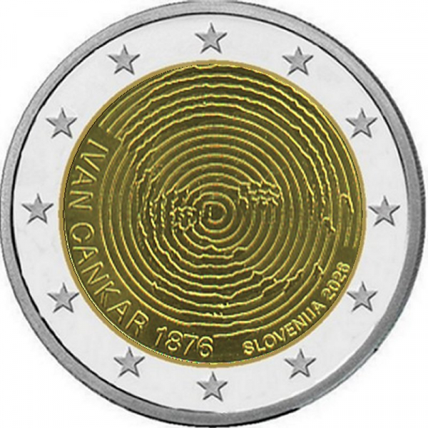 2 € Slowenien - 2026 - 150. Geburtstag von Ivan Cankar