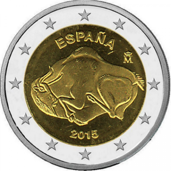 2 € Spanien - 2015 - Höhlen von Altamira